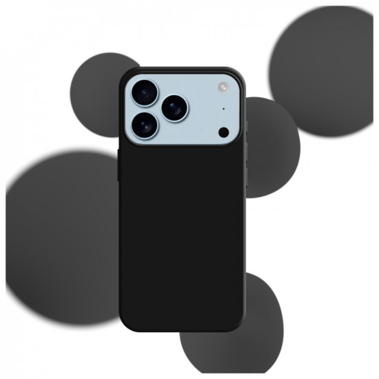 3MK Silicone Case for Apple iPhone 17 Pro Max Black