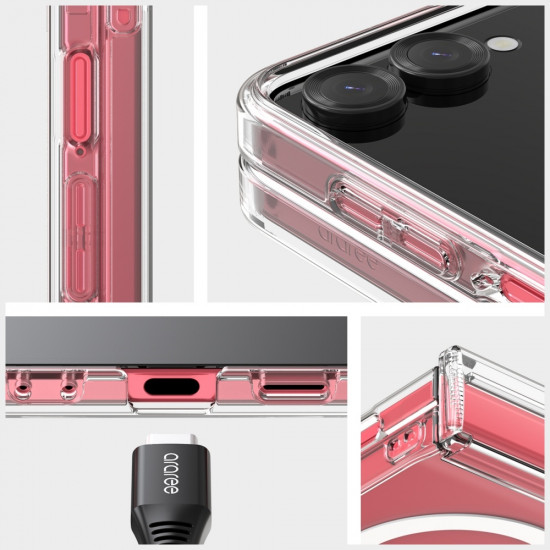 Case Araree Duple 360 M MagSafe Qi2 for Samsung Galaxy Z Flip7 black