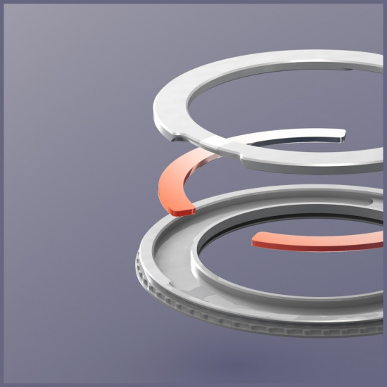 Araree Nukin 360 S MagSafe Qi2 Kickstand case for Samsung Galaxy Z Fold7 transparent