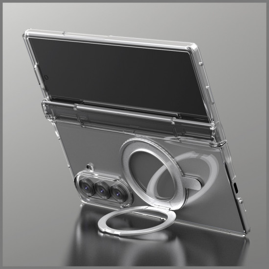 Araree Nukin 360 S MagSafe Qi2 Kickstand case for Samsung Galaxy Z Fold7 transparent