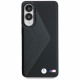 Case BMW Leather Oversized Stripes MagSafe for Samsung Galaxy S25 Edge black