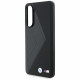 Case BMW Leather Oversized Stripes MagSafe for Samsung Galaxy S25 Edge black