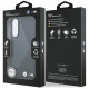 Case BMW Leather Oversized Stripes MagSafe for Samsung Galaxy S25 Edge black