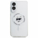 Case Karl Lagerfeld Button Choupette Head Printed Logo MagSafe for Samsung Galaxy S25 Edge white