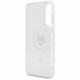 Case Karl Lagerfeld Button Choupette Head Printed Logo MagSafe for Samsung Galaxy S25 Edge white