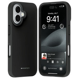 Case Mercury Pure MagSafe Silicone iPhone 16 6.1" black Case Mercury Pure MagSafe Silicone iPhone 16 6.1" black