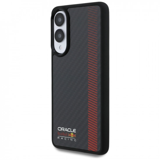 Case Red Bull Real Carbon Fiber Powerbar MagSafe for Samsung Galaxy S25 Edge black