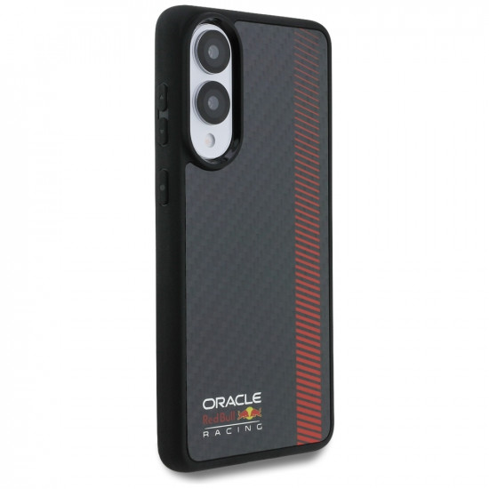 Case Red Bull Real Carbon Fiber Powerbar MagSafe for Samsung Galaxy S25 Edge black