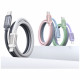 Cable USAMS Bicolor Series SJ757 PD 30W USB-C/Lightning 1.2m green and purple