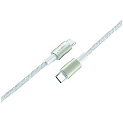 USB-C to USB-C Cable 4smarts PremiumCord 60W SET 3 pcs 0.5M + 1.5M + 3M white/silver