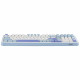 Mechanical keyboard Epomaker TH99 Creamy Jade Switch white-blue