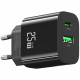 Wall Charger USAMS CC315 T65 25W 1xUSB-C 1xUSB-A Fast Charging black