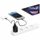 Wall Charger USAMS CC315 T65 25W 1xUSB-C 1xUSB-A Fast Charging black