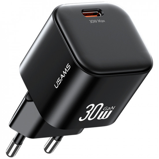Wall Charger USAMS JO Series CC262 30W USB-C + 1m USB-C/Lightning Cable White