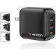 Wall Charger Verbatim Mini GaN 100W 2xUSB-C PD/1x USB-A QC black 32230