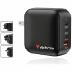 Wall Charger Verbatim Mini GaN 100W 3xUSB-C PD/1x USB-A QC black 32231