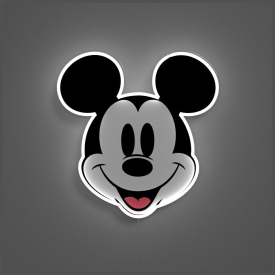 Neon Yellowpop Disney Mickey Printed Face