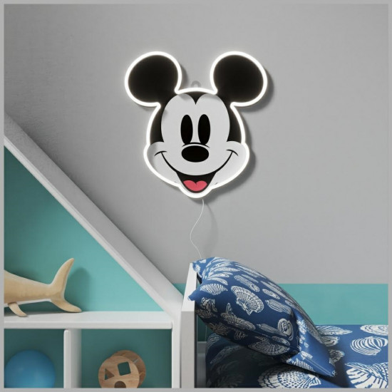 Neon Yellowpop Disney Mickey Printed Face