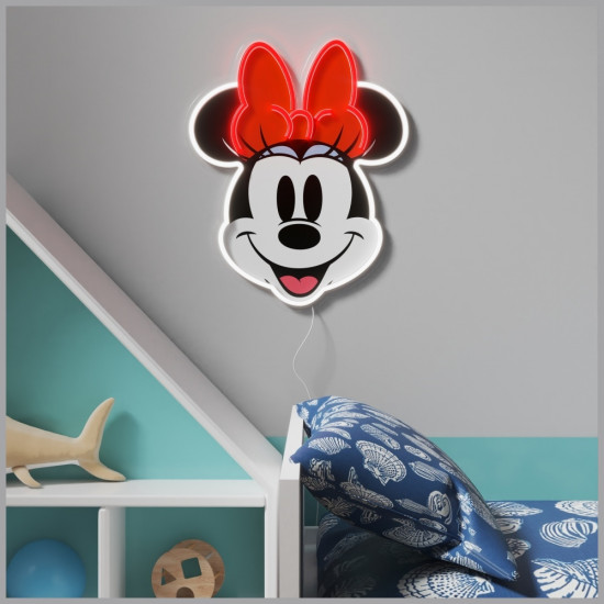 Neon Yellowpop Disney Minnie Printed Face