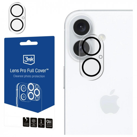 3MK Lens Pro FullCover camera lens protection for Apple iPhone 17 3MK Lens Pro FullCover camera lens protection for Apple iPhone 17