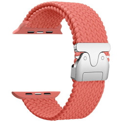 Beline Woven Nylon Parachute Strap for Apple Watch 42/44/45/49mm Rose Red