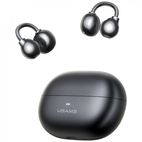 Earphones Bluetooth USAMS Echo R02 Clip-on wireless gray
