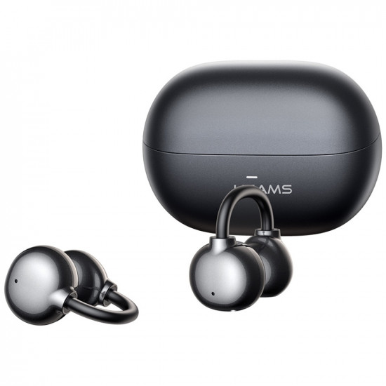 Earphones Bluetooth USAMS Echo R02 Clip-on wireless gray