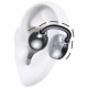 Earphones Bluetooth USAMS Echo R02 Clip-on wireless gray