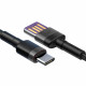 Baseus Cafule HW Quick Charging Data cable USB Double-sided Blind Interpolation For Type-C 40W 1m Gray+Black (CATKLF-PG1)