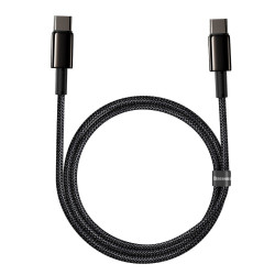 Baseus USB Type C - USB Type C cable Power Delivery Quick Charge 100 W 5 A 1 m black (CATWJ-01) Baseus USB Type C - USB Type C cable Power Delivery Quick Charge 100 W 5 A 1 m black (CATWJ-01)