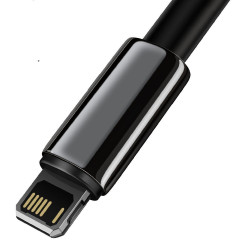 Baseus Tungsten USB - Lightning cable 2,4 A 1 m black (CALWJ-01) Baseus Tungsten USB - Lightning cable 2,4 A 1 m black (CALWJ-01)