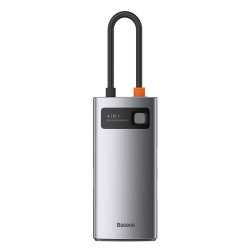 Baseus Metal Gleam 4in1 multifunctional HUB USB Type C - USB Type C Power Delivery 100 W / HDMI 4K 30 Hz / 1x USB 3.2 Gen 1 / 1x USB 2.0 (CAHUB-CY0G) Baseus Metal Gleam 4in1 multifunctional HUB USB Type C - USB Type C Power Delivery 100 W / HDMI 4K 30 Hz / 1x USB 3.2 Gen 1 / 1x USB 2.0 (CAHUB-CY0G)