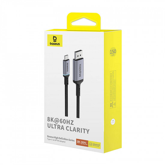 Baseus adapter USB-C / DisplayPort 1,5m (black)