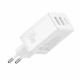 Baseus  Wall Charger (P10111402213 00)  GaN, 2x USB, Type C, Fast Charging, 30W  White