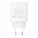 Baseus  Wall Charger (P10111402213 00)  GaN, 2x USB, Type C, Fast Charging, 30W  White