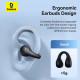Baseus  Wireless Earbuds AirGo AS01 (A00069101113 00)  for Sports, Bluetooth 5.3, Noise Reduction, 2 Mic ENC  Black
