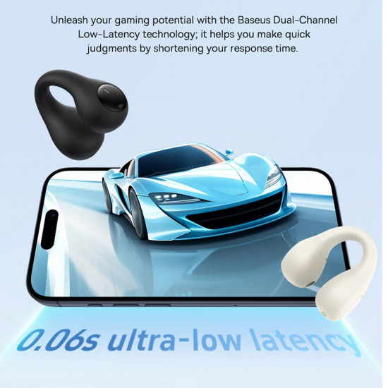 Baseus  Wireless Earbuds AirGo AS01 (A00069101113 00)  for Sports, Bluetooth 5.3, Noise Reduction, 2 Mic ENC  Black