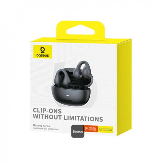Baseus  Wireless Earbuds AirGo AS01 (A00069101113 00)  for Sports, Bluetooth 5.3, Noise Reduction, 2 Mic ENC  Black