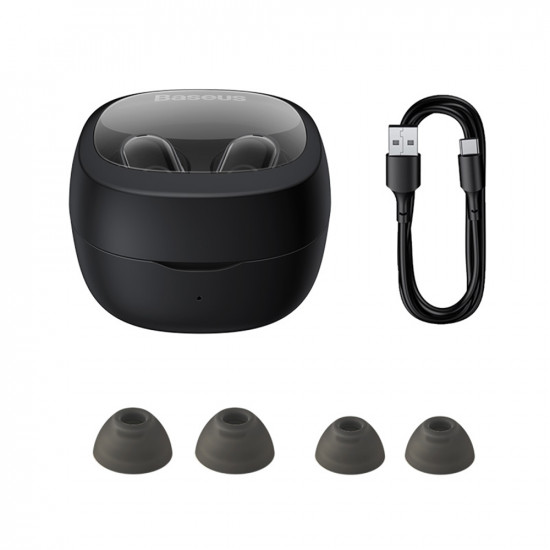 Baseus  Wireless Earbuds Bowie WM02 (NGTW370201)  TWS with Bluetooth 5.3  Black