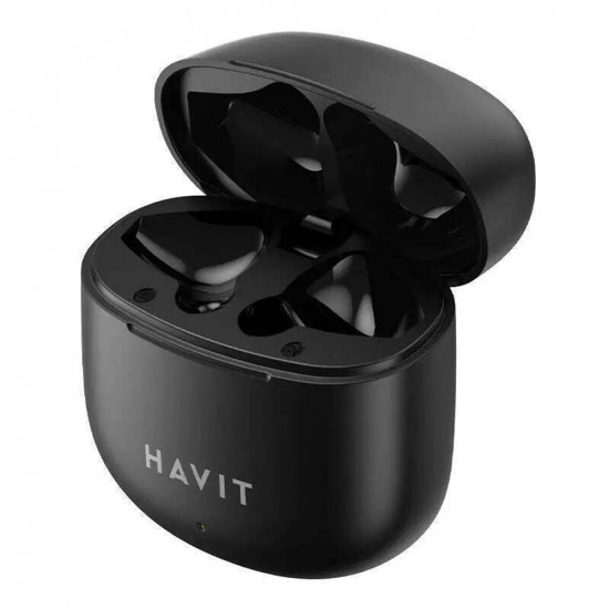 Havit Wireless Earbuds (TW976) with Microphone, Bluetooth 5.3, True Wireless Stereo, Type C, 300mAh Black