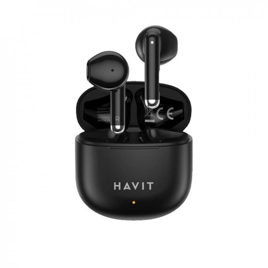 Havit Wireless Earbuds (TW976) with Microphone, Bluetooth 5.3, True Wireless Stereo, Type C, 300mAh Black