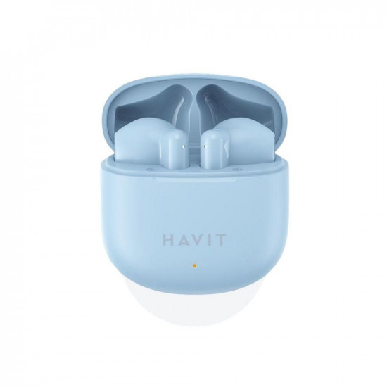Havit Wireless Earbuds (TW976) with Microphone, Bluetooth 5.3, True Wireless Stereo, Type C, 300mAh Blue