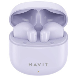 Havit Wireless Earbuds (TW976) with Microphone, Bluetooth 5.3, True Wireless Stereo, Type C, 300mAh Purple