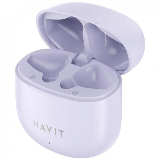Havit Wireless Earbuds (TW976) with Microphone, Bluetooth 5.3, True Wireless Stereo, Type C, 300mAh Purple