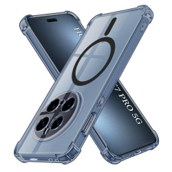 Techsuit  Shockproof Clear Silicone MagSafe  Honor Magic7 Pro  Smoke Black