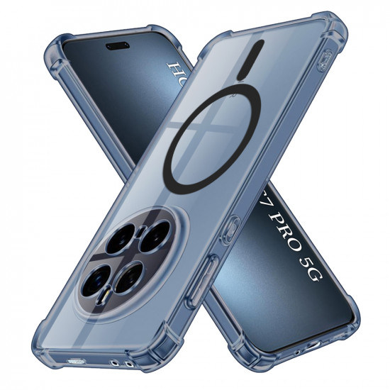 Techsuit Shockproof Clear Silicone MagSafe Honor Magic7 Pro Smoke Black Techsuit Shockproof Clear Silicone MagSafe Honor Magic7 Pro Smoke Black