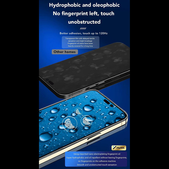 ANANK  2.5D 3X Reinforced Screen Protector  iPhone 15 Pro Max  Black