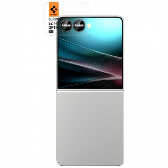 Glass on lens camera Spigen Optik Pro HD Glas.TR EZ FIT 2pcs for Samsung Galaxy Z Flip7 black Glass on lens camera Spigen Optik Pro HD Glas.TR EZ FIT 2pcs for Samsung Galaxy Z Flip7 black