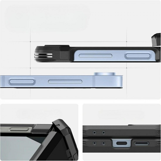 Case Spigen Tough Armor Pro Mag MagSafe for Samsung Galaxy Z Flip6 / Z Flip7 FE black