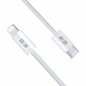 Blueo Data Cable Type C to Lightning, Fast Charging, Braided, 2m White